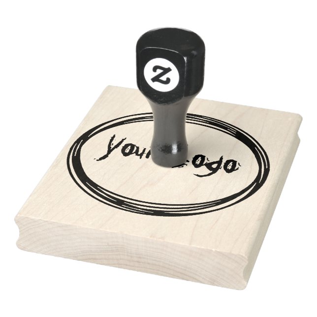 Upload Your Logo,Round Business Logo Rubber Stamp (Stamp)