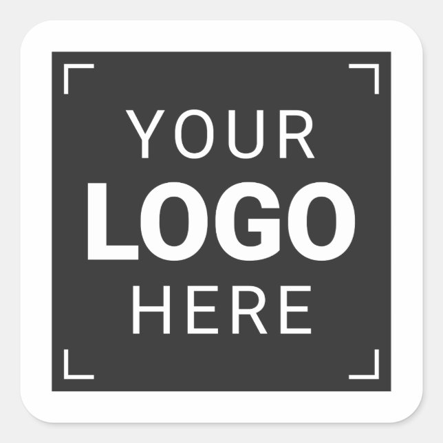 Upload Your Logo Square Sticker (Front)