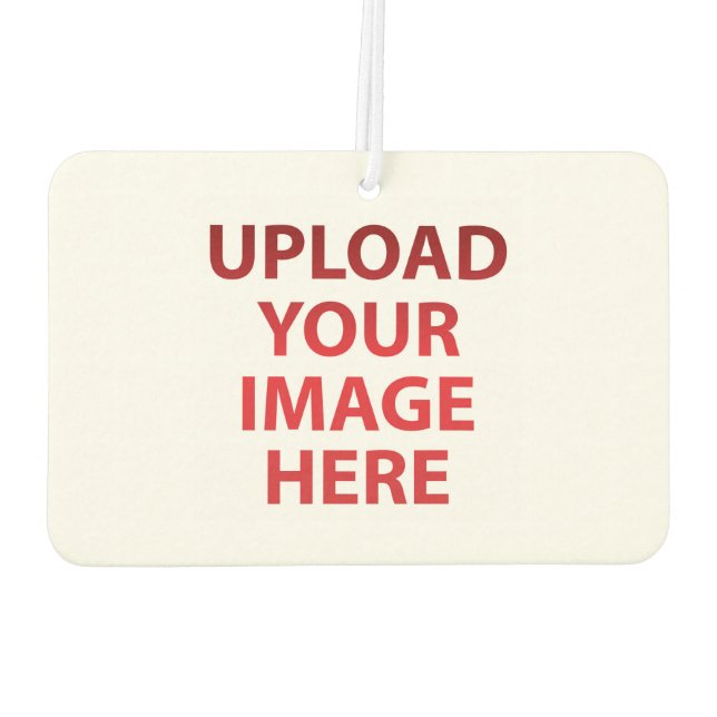 Upload Your loves  Image Photo Logo Car Air Freshener (Back)
