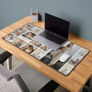 Upload Your Own 17 Photographs Personalized Desk Mat