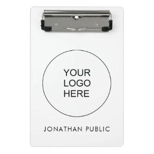 Upload Your Own Business Company Logo Here Mini Clipboard