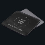 Upload Your Own Company Logo Add Text Template Laptop Sleeve<br><div class="desc">Add Text Upload Your Own Image Photo Picture Business Company Logo Elegant Modern Template Neoprene 13 inch Laptop Sleeve.</div>