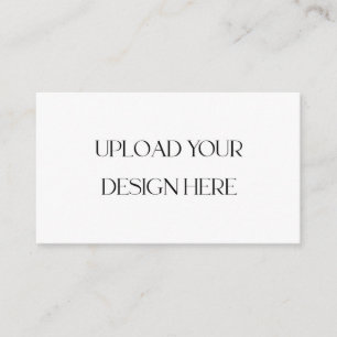 Upload Your Own Design Custom 2 Sided Business Card
