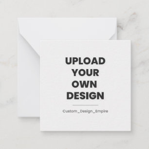 Upload Your Own Design Here Custom Card