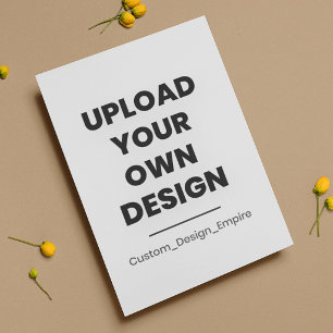 Upload Your Own Design Here Custom RSVP Card