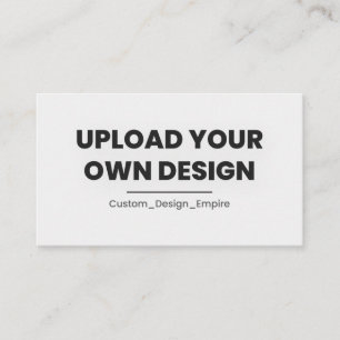 Upload Your Own Design Here   Custom Template Appointment Card