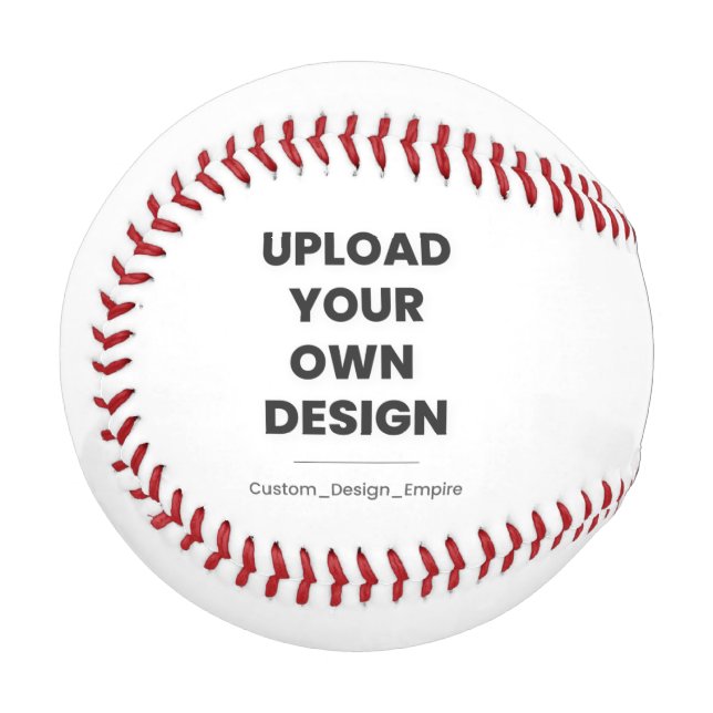 Upload Your Own Design Here | Custom Template Baseball (Front Left)