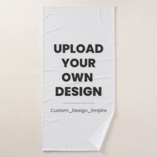 Upload Your Own Design Here   Custom Template Bath Towel