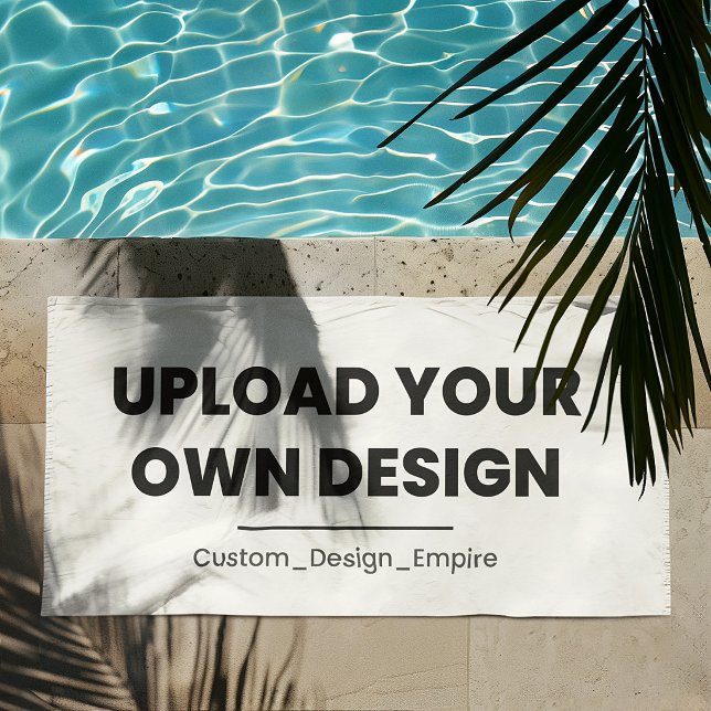 Upload Your Own Design Here | Custom Template Beach Towel (Creator Uploaded)
