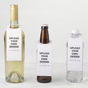 Upload Your Own Design Here Custom Template Bottle Tag