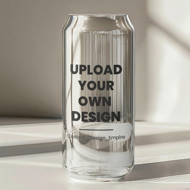 Upload Your Own Design Here | Custom Template Can Glass (Creator Uploaded)