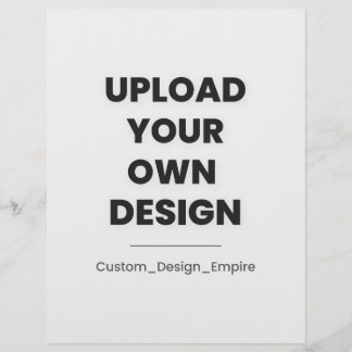 Upload Your Own Design Here | Custom Template Custom Letterhead