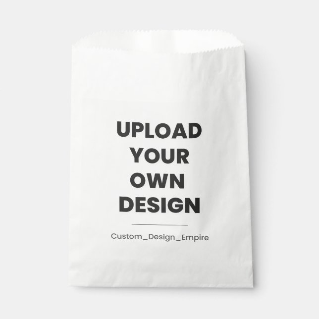 Upload Your Own Design Here | Custom Template Favour Bag (Front)