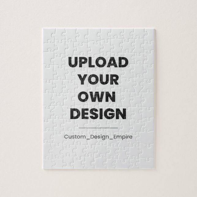 Upload Your Own Design Here | Custom Template Jigsaw Puzzle (Vertical)