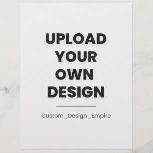 Upload Your Own Design Here Custom Template Letterhead