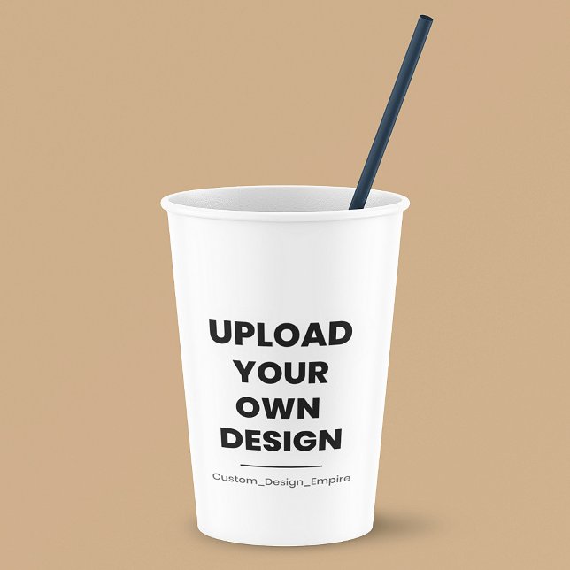Upload Your Own Design Here | Custom Template Paper Cups (Creator Uploaded)