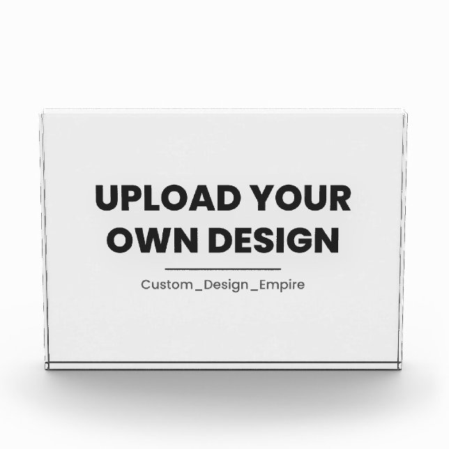 Upload Your Own Design Here | Custom Template Photo Block (Front)