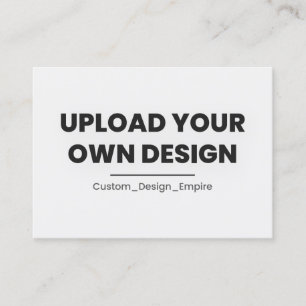 Upload Your Own Design Here Custom Template Place Card
