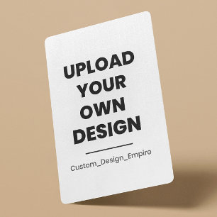 Upload Your Own Design Here   Custom Template Playing Cards