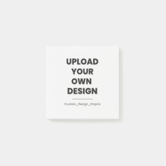 Upload Your Own Design Here | Custom Template Post-it Notes