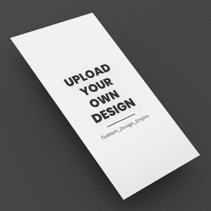 Upload Your Own Design Here   Custom Template Rack Card