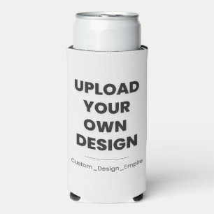 Upload Your Own Design Here Custom Template Seltzer Can Cooler