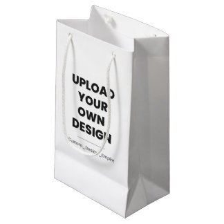 Upload Your Own Design Here | Custom Template Small Gift Bag