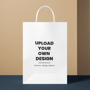 Upload Your Own Design Here Custom Template Small Gift Bag