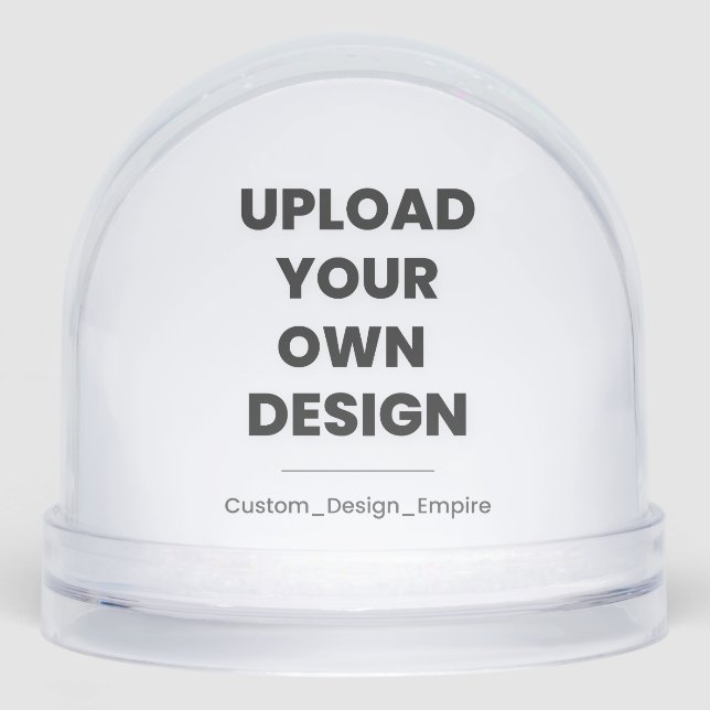 Upload Your Own Design Here | Custom Template Snowglobe (Front)