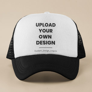 Upload Your Own Design Here Custom Template Trucker Hat
