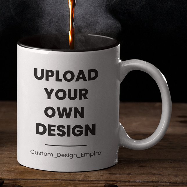 Upload Your Own Design Here | Custom Template Two-Tone Coffee Mug (Creator Uploaded)