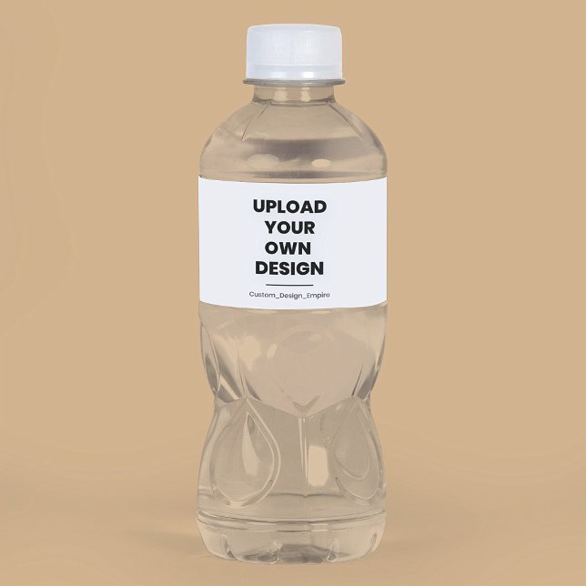 Upload Your Own Design Here | Custom Template Water Bottle Label (Creator Uploaded)