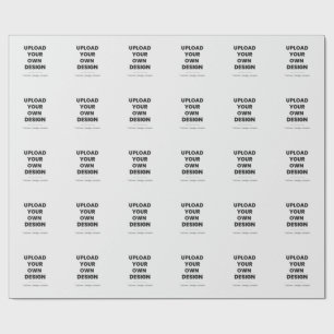Upload Your Own Design Here   Custom Template Wrapping Paper