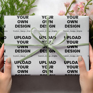 Upload Your Own Design Here | Custom Template Wrapping Paper