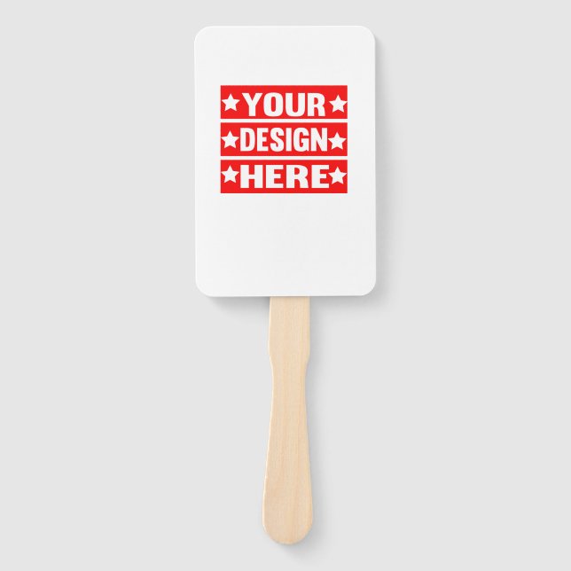 Upload Your Own Design Here Hand Fan (Front)
