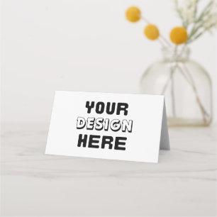 Upload Your Own Design Here Place Card