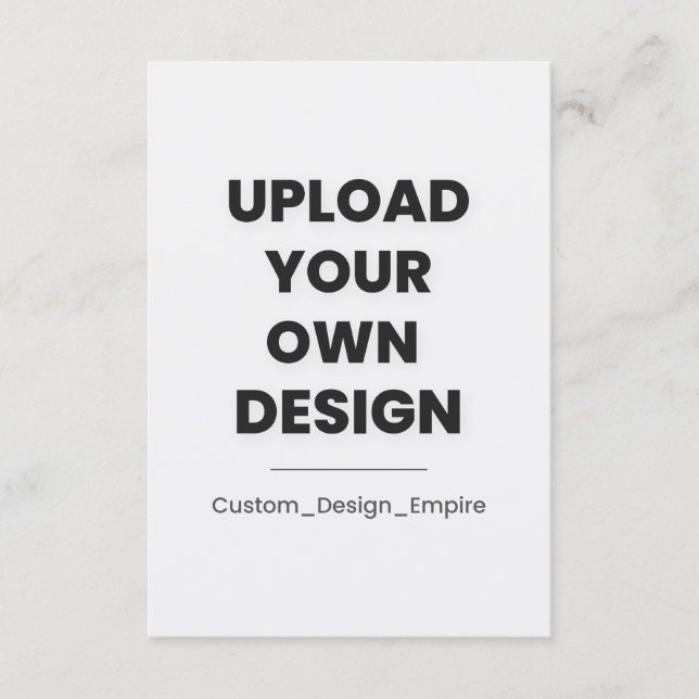 Upload Your Own Design Here | Template Invitation (Front)