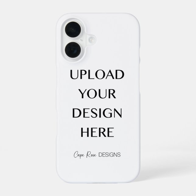 Upload Your Own Design  iPhone 16 Case (Back)