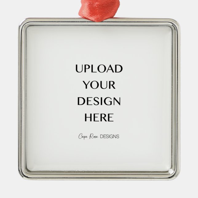 Upload Your Own Design  Metal Ornament (Front)