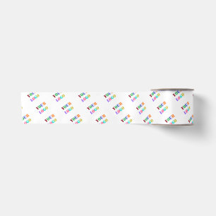 Upload Your Own Logo Promotional Ribbon Example Satin Ribbon