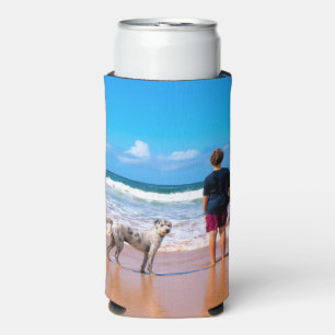 Upload Your Own Pet Photo Can Cooler Gift