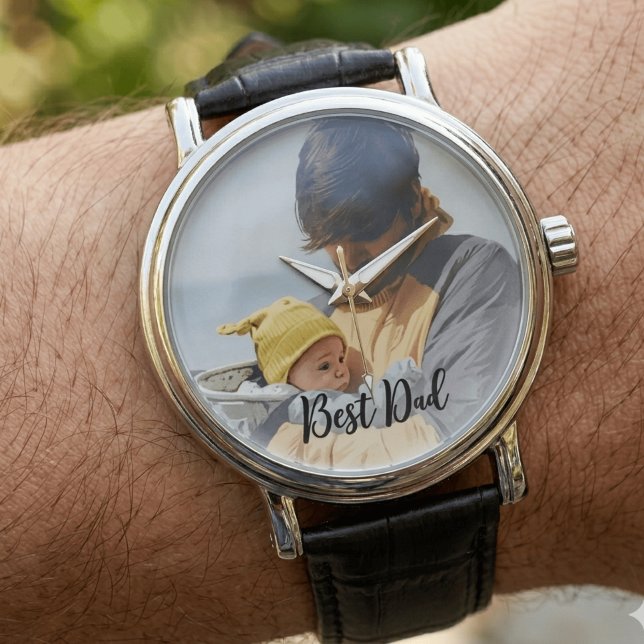 Upload Your Own Photo | Custom best dad  Watch (Creator Uploaded)