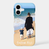 Upload Your Own Photo iPhone Case Personalise Text