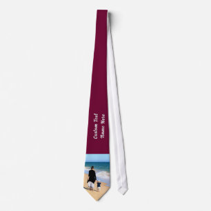 Upload Your Own Photo Neck Tie Personalised Text