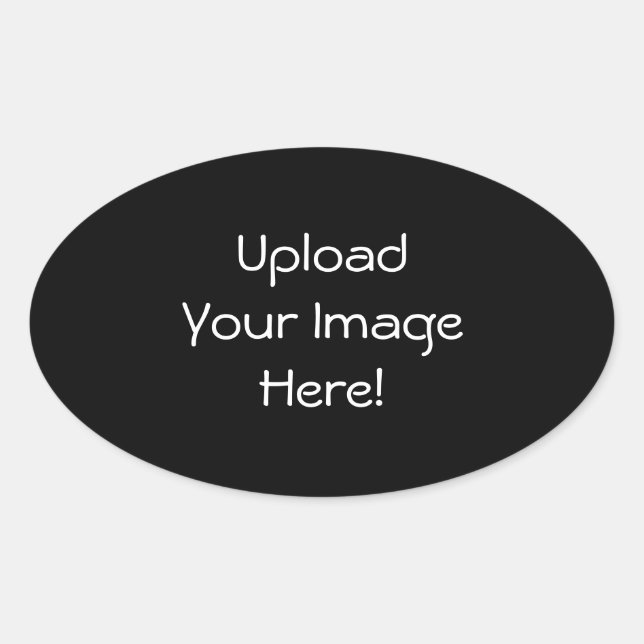Upload-Your-Own-Photo Stickers (Oval) (Front)