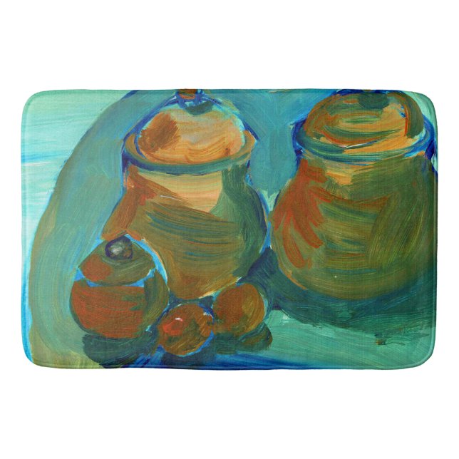 Upload Your Painting | Turn Custom Art Image to  Bath Mat (Front)