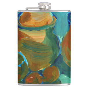 Upload Your Painting   Turn Custom Fine Art to  Hip Flask