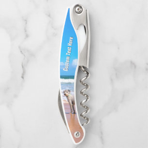 Upload Your Pet Photo Corkscrew Add Custom Text