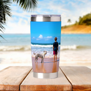 Upload Your Pet Photo Create Personalised Gift Insulated Tumbler