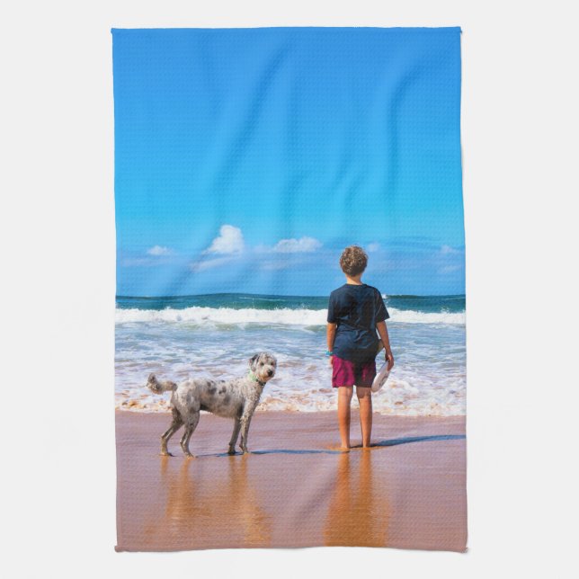 Upload Your Pet Photo Kitchen Towel Gift (Vertical)